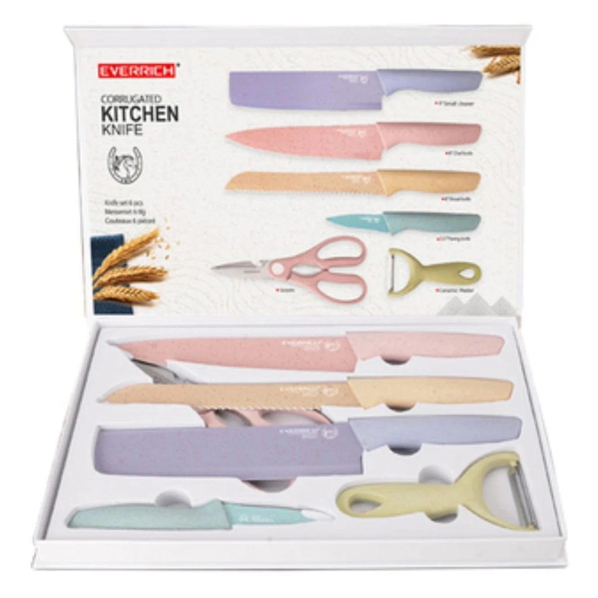 6Set Kitchen Knife Non-Stick