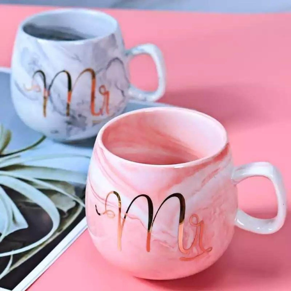 Galox Mr and Mrs Couple Cups Gift
