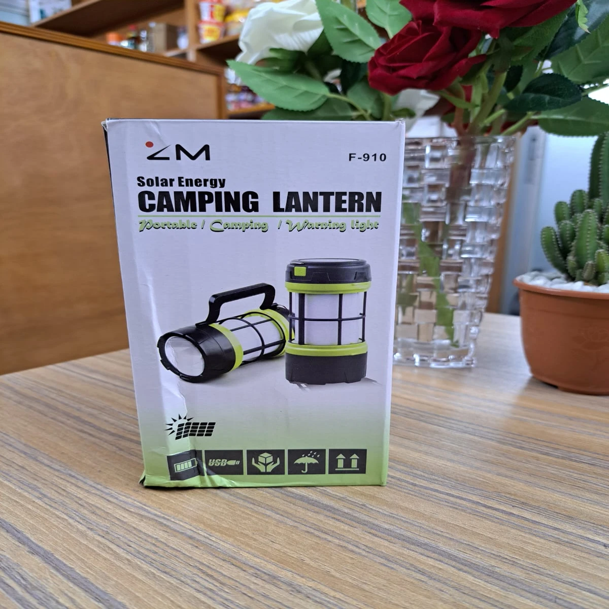 Solar energy camping lanter.