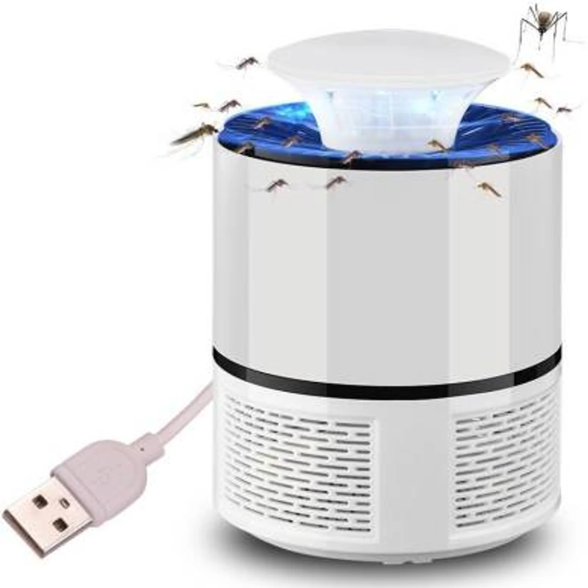 Sutify Mosquito Killer Lamp ,USB Mosquito Lamp, Bug Mosquito Trap,LED Night Light for Home Bedroom Office(White)