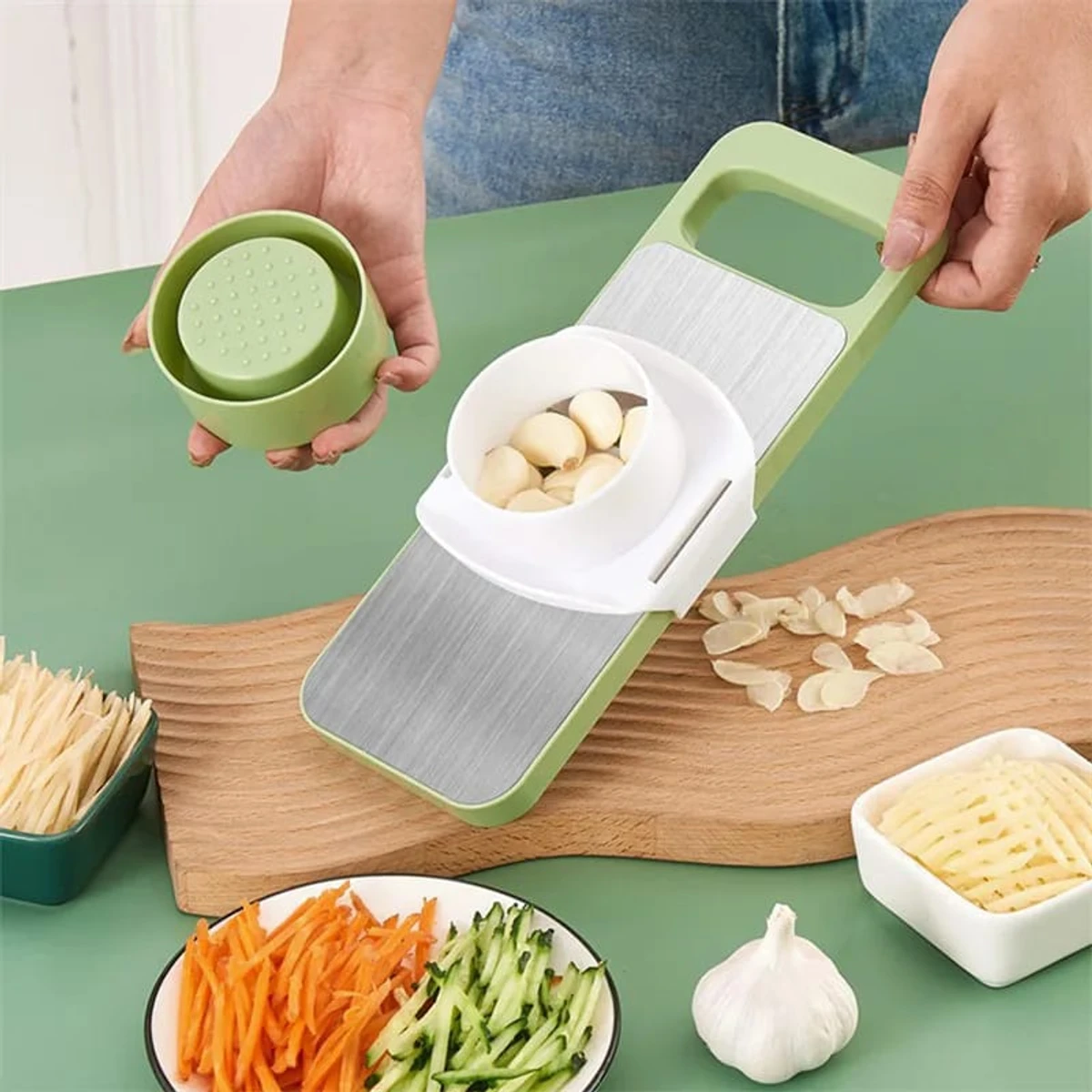 DOITOOL 1 Set Kitchen Vegetable Cutter  Manual Vegetable Cutter Nutmeg Grinder  Mandoline Peeler Hand Grinder Vegetable Slicer Grater
